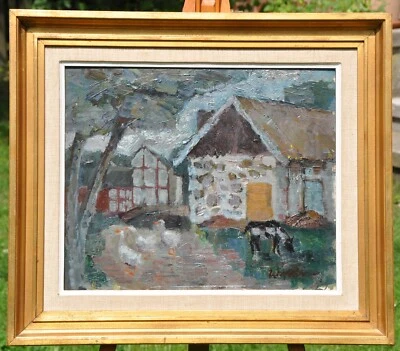 Wunderschönes Ölgemälde auf Holz von Bertil Wahlberg (1923–1980) Arte Arte - Bild 1 von 4