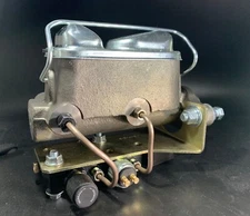 Ford MC w/ Black Adjustable Prop Valve / Dist. Block Kit, 3/8-24 & 1/2-20 ports