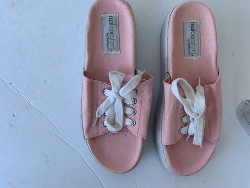 REAL COMFORT BY CHADWICKS SNEAKER PLATFORM ROSA SLIDES TAGLIA 9 - Foto 2 di 9