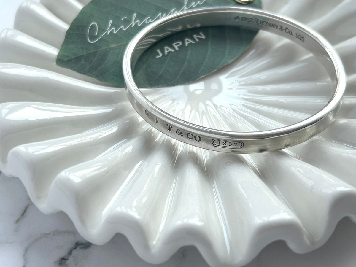 Tiffany & Co Sterling Silver 925 Narrow 1837 Loop Bangle