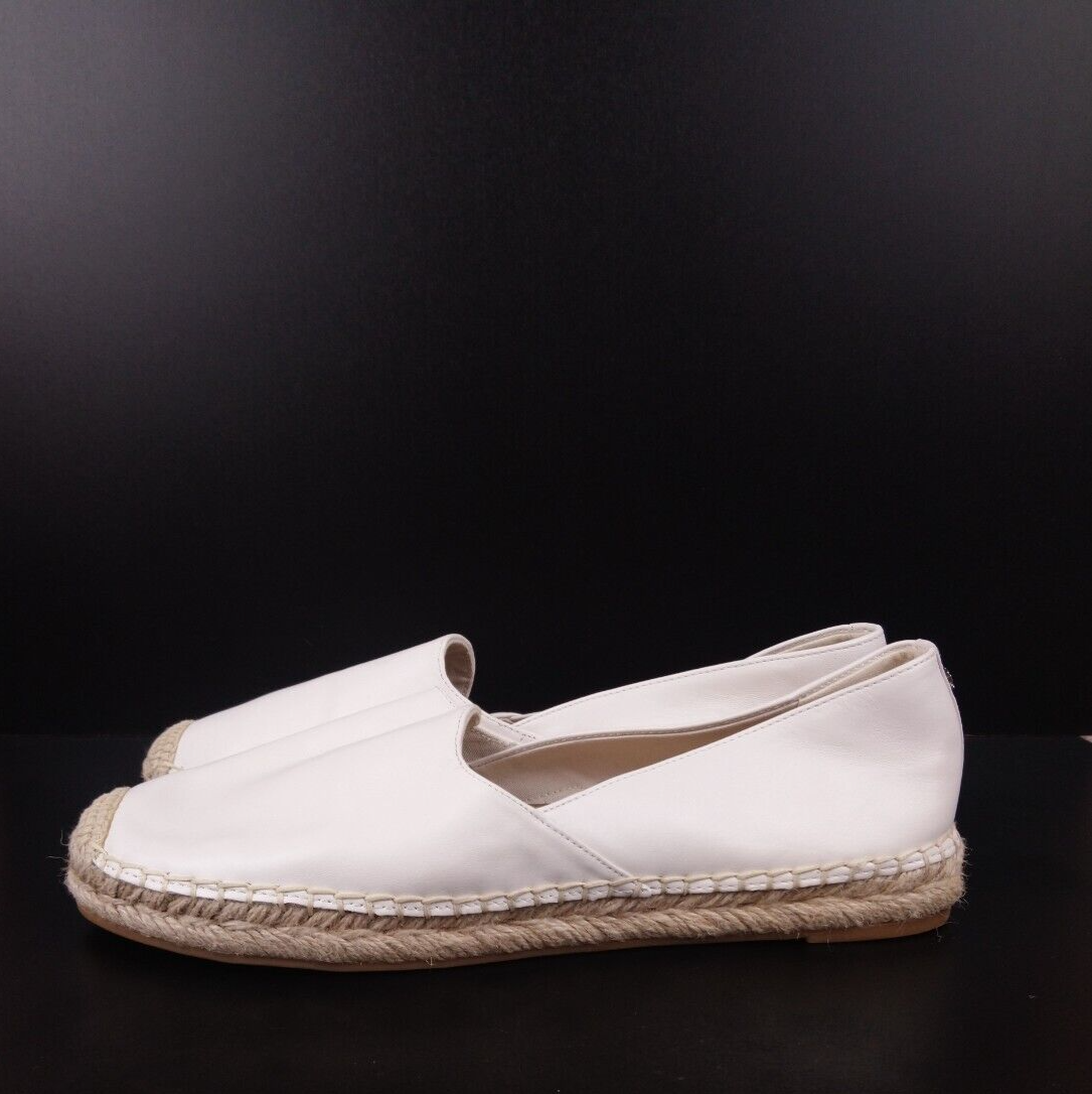 Sam Edelman Kesia White Slip On Espadrille Flat Loafers Size 11
