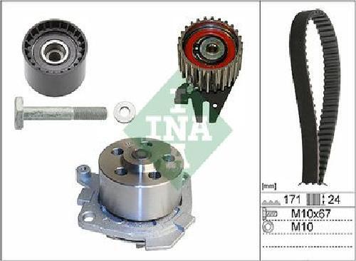 Original INA Water Pump + Timing Belt Set 530 0606 30 For Alfa Romeo Lancia