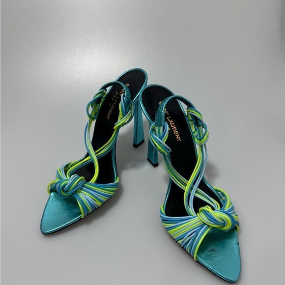 Saint Laurent sandali multipli donna a punta piscina avvolti