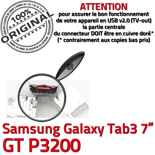 ORIGINAL Samsung Galaxy TAB 3 GT P3200 Connecteur de charge à souder Micro USB - Photo 3/5