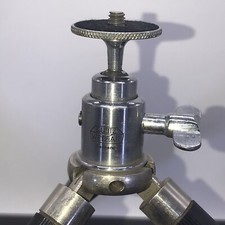 Vintage E. Leitz Wetzlar Tripod Ball Head   And Tripod Made in Germany 9  To 46  