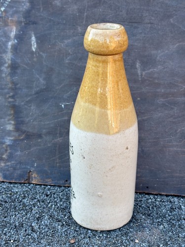58823 Old Vintage Antique Printed Ginger Beer Bottle Stout Morpeth Loades - Picture 4 of 8