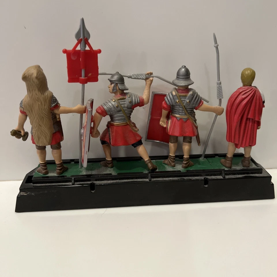 Blue Box Metal Red Roman Soldiers   w/ Stand Holder - Image 2 of 4