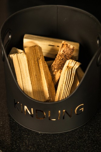 Log Bucket Fireside Accessories Kindling Wood Storage Scuttle Home Decor Tidy - Picture 7 of 24