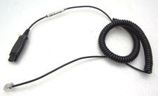 A10-16 QD Coiled Cable for Plantronics H  HW series to Headset-Ready Telephones