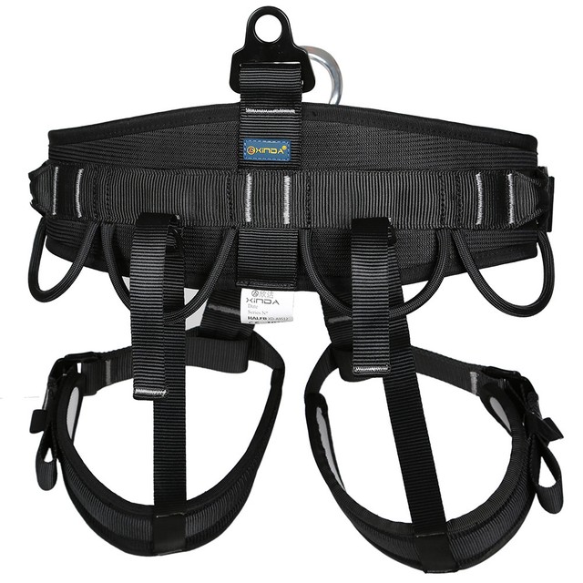 Zipline Abseiling Rock Tree Climbing Safety Harness Fall Protection Sit