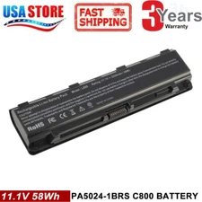 Battery For Toshiba Satellite C800 C805 C850 C855 L800 L840 L855 PA5024U-1BRS CG