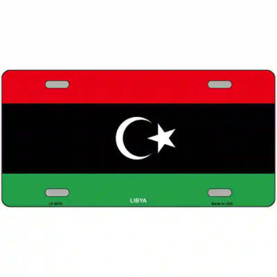Libya Flag Metal Sign