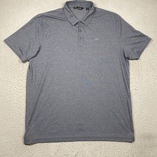 Travis Mathew Polo Shirt Mens 2XL XXL Blue Short Sleeve