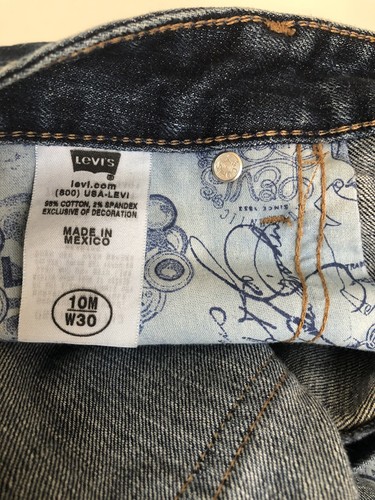 Levis Skinny Medium Wash Blue Jeans Size 10 Inseam 31 - Picture 7 of 9