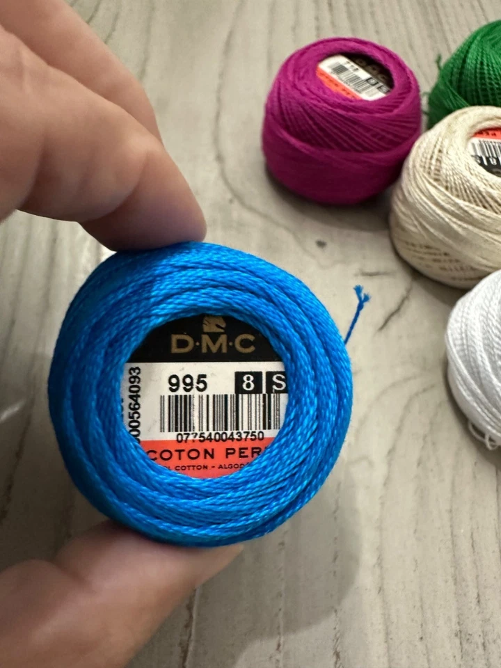 DMC Coton Perle Thread Balls Size 8 Assorted Colors 10g Each Lot Of 11 - Image 4 of 4