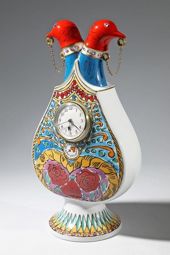 Rosenthal Andy Warhol Clock Art Porcelain Colored Glazed Finish Limited Edition - Picture 4 of 6