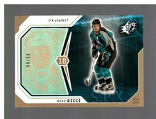 2003-04 SPX MIKE RICCI #82 RADIANCE 44/50 SAN JOSE SHARKS