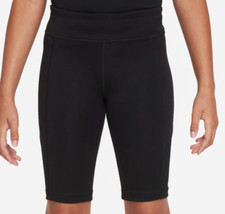 Nike Kids Girl's 10" Black/White Trophy Bike Shorts DJ0684-011 Size XL- NWT