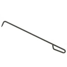 Steel Fire Poker with Loop Handle - Plain Shaft
