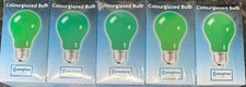 Image of Pack Of 10 crompton colourglazed bulb 25W green ES-E27 240V 60mm Diameter decor