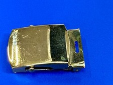 Military Style Dress Ratchet Style Solid Brass Vanguard U.S. Belt Buckle