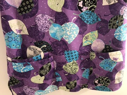 SB Scrubs Women’s Floral Purple Top Short Sleeve Pockets Size Xs/xch - Picture 8 of 12