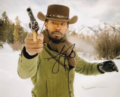 JAMIE FOXX signed Autogramm 20x25cm DJANGO UNCHAINED in Person autograph COA