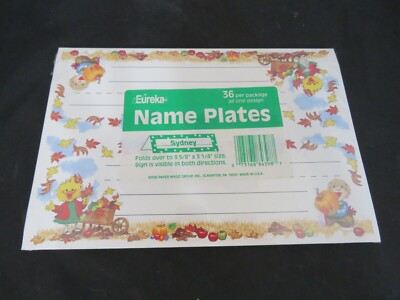 Vintage Suzy's Zoo Duck School Teacher desk Name Plates (36) NIP