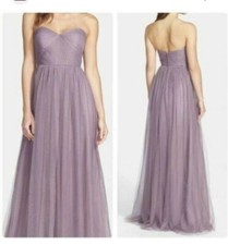 Jenny Yoo collection  Annabelle womens bridesmaid dress in lilac size 0