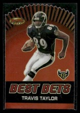 2000 Bowman's Best #B7 Travis Taylor Best Bets Diecut Ravens