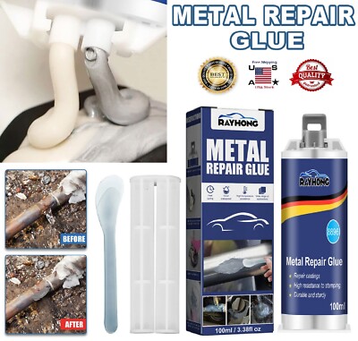 Welding Glue Repair Metal Super Glue Iron Steel Quick Drying Adhesive 100ML USA