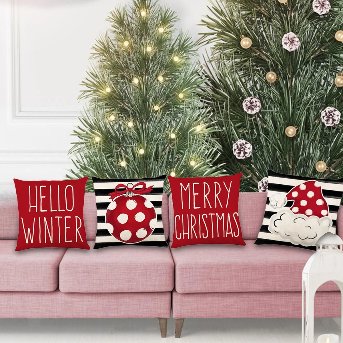 Christmas cushions cheap ebay