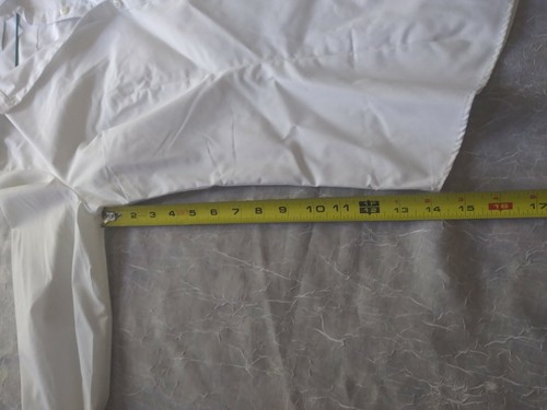 Women's Van Heusen For Her White Button Down Blouse Work Catering Banquet Size M - Picture 3 of 6