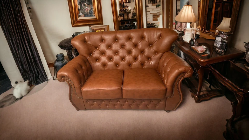 Chesterfield Set 3-2-1 HOWLAND Premium Corium Leder A1SP900 - Bild 3 von 4