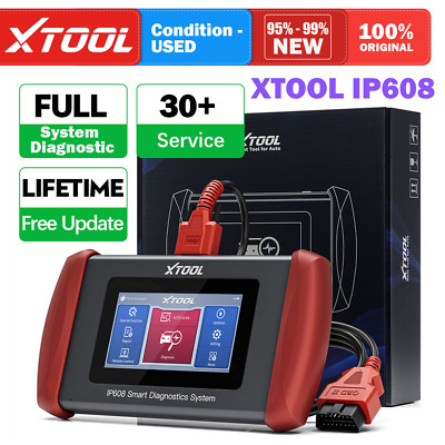 XTOOL USED IP608 Full OBD2 Scanner All System Diagnostic Tool 30 Services CAN FD