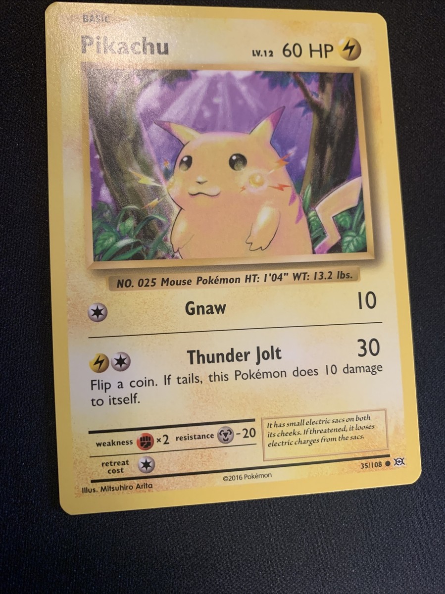 2016 pokemon cards - Pikachu (35/108) your opponents Active Pokmon is now Paralyzed. 2016 Pokemon Xy Generations Radiant