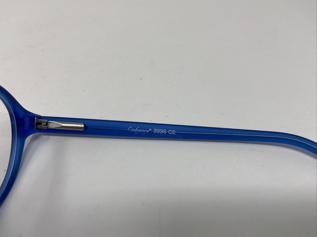 ENHANCE EYEWEAR 3996 46/19/143 MATTE COBALT BLUE FLEX HINGE  display picture 1