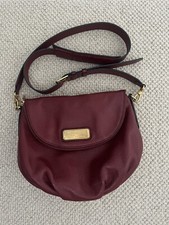 MARC BY MARC JACOBS  NATASHA CROSS-BODY RED BURGUNDY LEATHER SHOULDER BAG