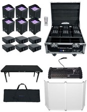 Chauvet DJ Freedom Flex H9 IP X6 6 Lights Case DJ Table Facade DMX Controller