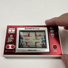 Nintendo Game and Watch Mario's Cement Factory Vintage 1983 Japan Tested Working