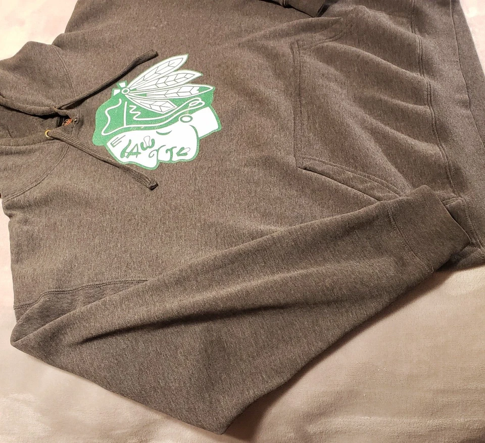 Suéter con Capucha Y2K All Guts No Glory Old Time Hockey Para Hombre Punteras 19 Gris Talla L Foto 2 de 4