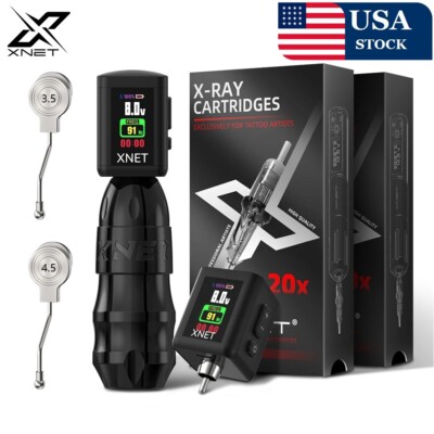 XNET Sita Wireless Tattoo Machine Powerful Brushless Motor OLED