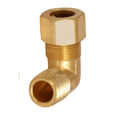Highcraft Comp x Male Reducing 90 degrees Elbow Pipe Fitting; Lead Free Brass