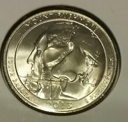 2013-P America the Beautiful Quarters Mount Rushmore — photo from the most recent tracked eBay sale