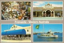 Fremantle Western Australia Australia II Postcard Vintage 80s Old