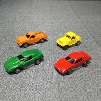 Lot of 4 TOOTSIE TOY Diecast Car Truck Firebird, Corvette, Jeep, Chevy S10