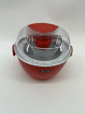 Bella 1-Liter Electric Ice Cream Maker Red (Recipes Included) Open Box~NeverUsed