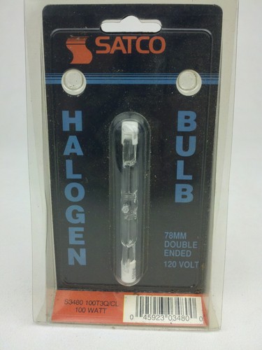 Satco Blue Halogen 78MM Double Ended 120 V 45923034800  S3480 S3480