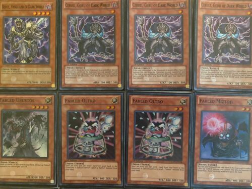 YUGIOH Dark World Fabled Deck Complete 40 - Cards with BRAND NEW SLEEVES - Picture 10 of 19