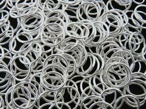 20 Pcs 18mm Large Silver Plated Open Jump ring Connector Heavy Duty Strong C175 - Picture 1 of 1